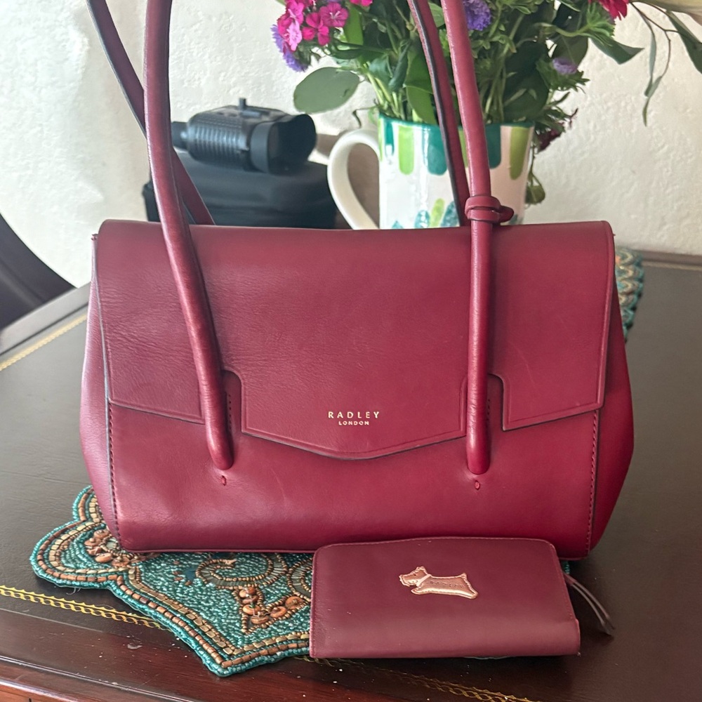 Radley Leather Satchel w/Wallet